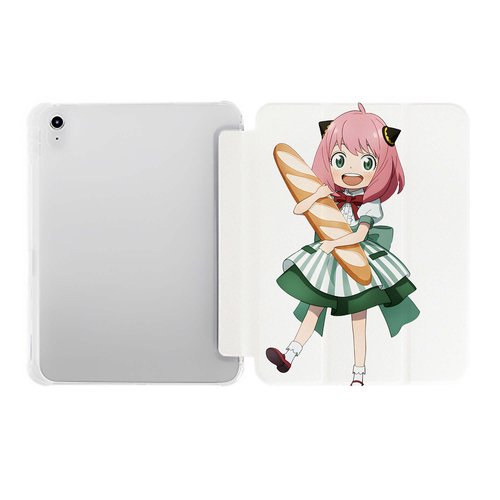 （画像用） SPY×FAMILY间谍家家酒 IPad ケース ペン収納付き 三つ折りスタンド PUレザー×シリコン 対応機種9.5/10.5/10.9インチ